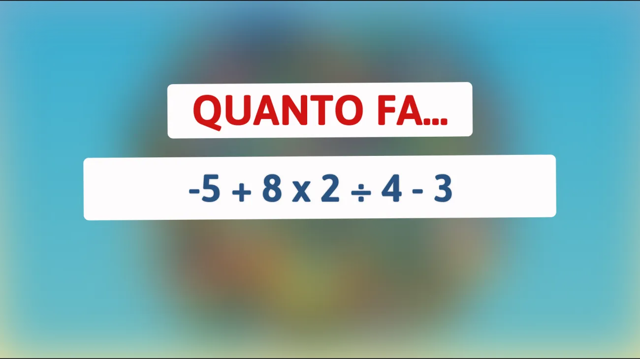 Solo il 1% delle persone riesce a risolvere questo indovinello matematico! Sei abbastanza geniale per farcela?"