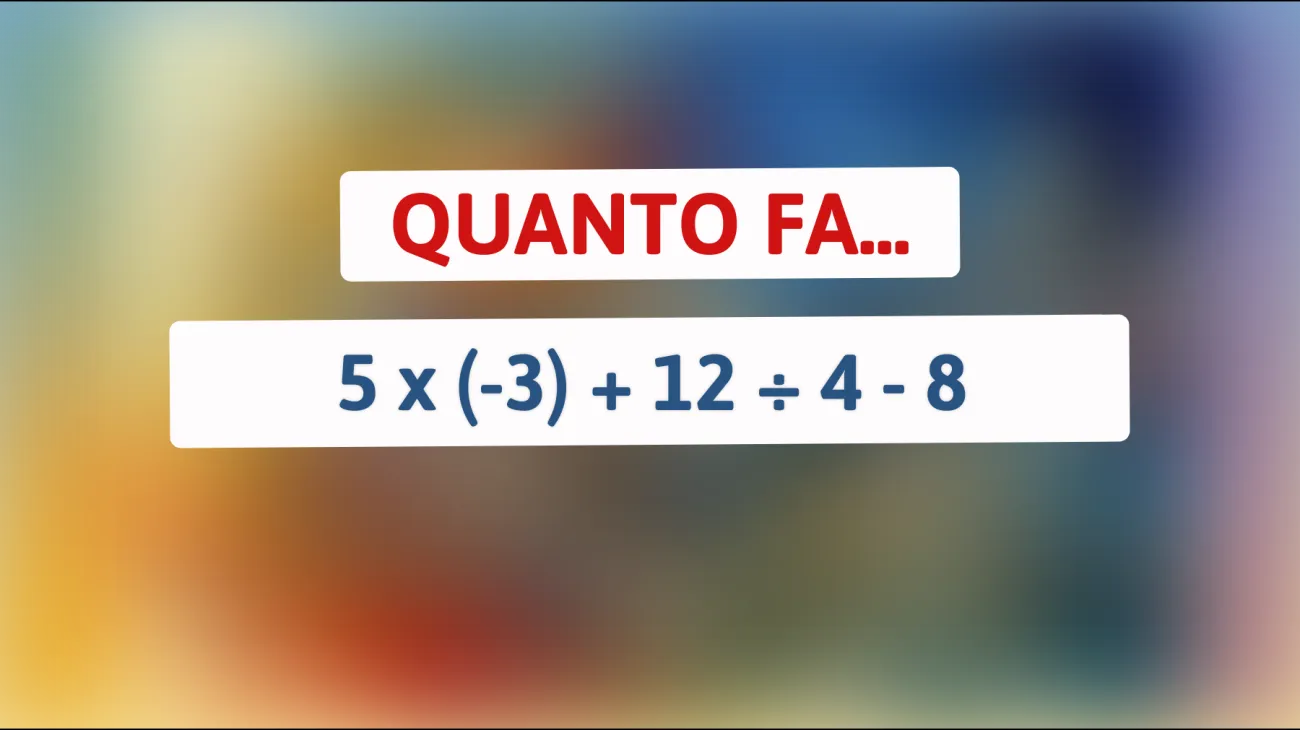 Solo le menti più acute sanno risolvere questo test matematico: sei tu fra loro? Sfida te stesso ora!"